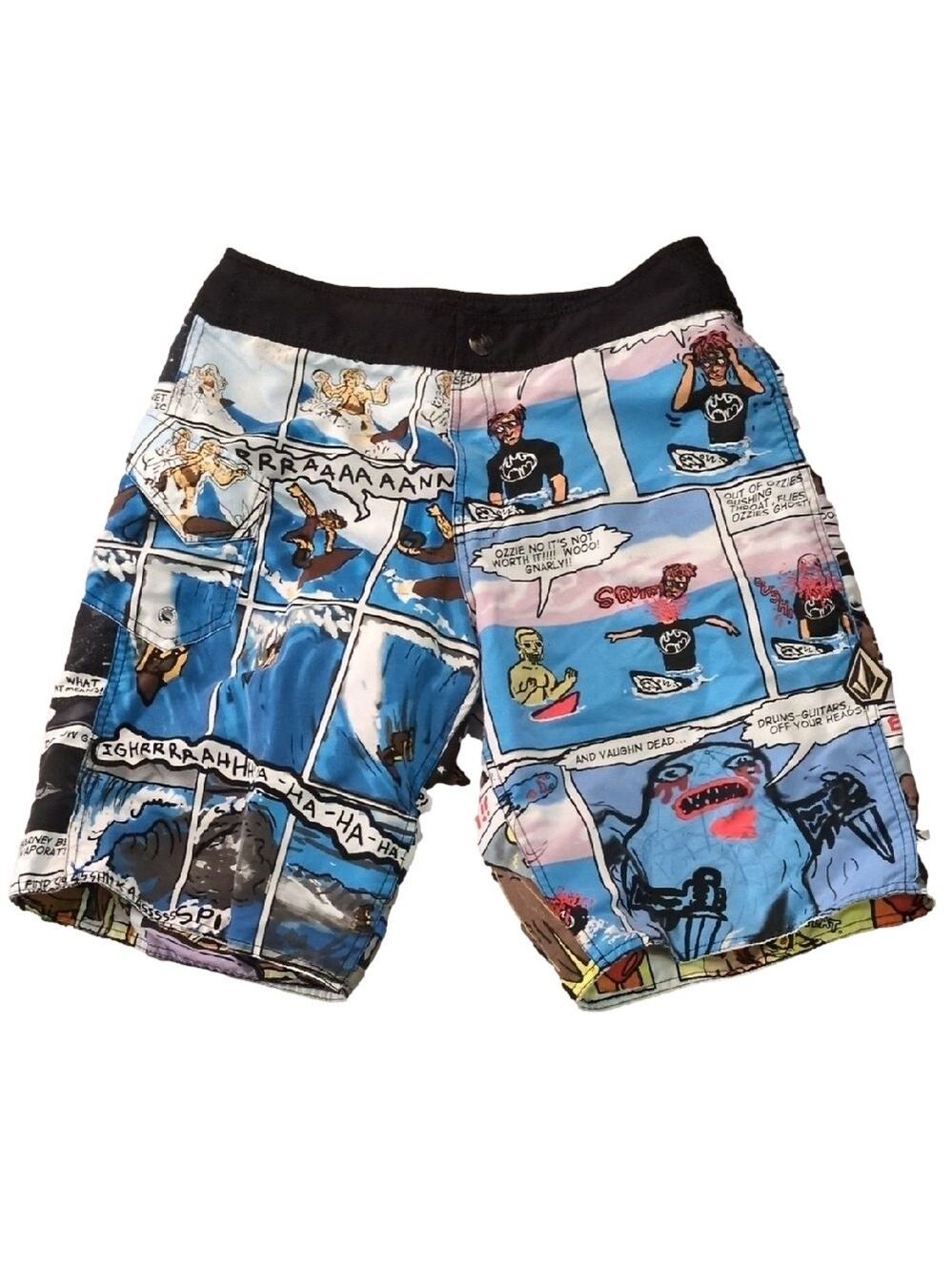 Volcom Reversible Comics Board Shorts Size 31
